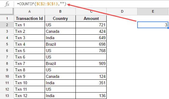 Hướng dẫn cách sử dụng hàm COUNTIF trong Google Sheets